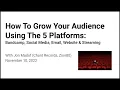 How To Grow An Audience For Your Music Using Bandcamp Email Streaming Website Social Media