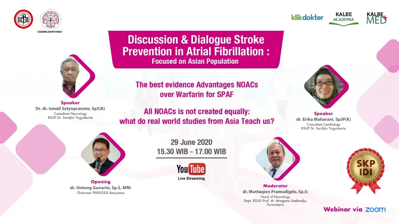 WEBINAR : Tatalaksana COVID-19 Terkini : Dari Spektrum Klinis Ringan Sampai Kritis Bersama Narasumbe. 