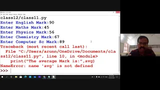Class XI Chapter-7 Python Fundamentals Text Book Programs 09 Sep 2020
