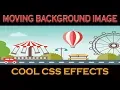 Moving background image css pure css animation Repeating background image css