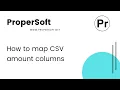 How to map CSV amount columns