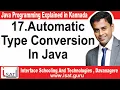 Automatic Type Conversion In Java