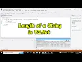 How to find length of a string in vb net find length of a string in visual basic net