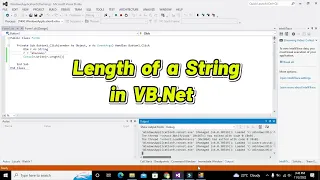 How to find length of a string in vb net find length of a string in visual basic net