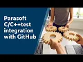 Parasoft test integration with GitHub