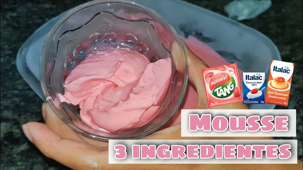 3 RECEITAS DE MOUSSE COM APENAS 3 INGREDIENTES | Menino Prendado