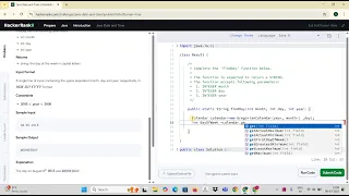 HackerRank Problem - 12 Solution Java Date and Time
