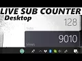 LIVE Subscriber View counter for your DESKTOP W Rainmeter Tutorial