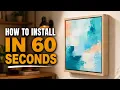 How to Install a Canvas in a Floating Frame Step-by-Step