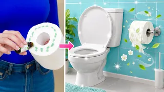 Smart Bagno fai da te Hack! 🧼✨ Segreti di pulizia veloce di 123 GO!