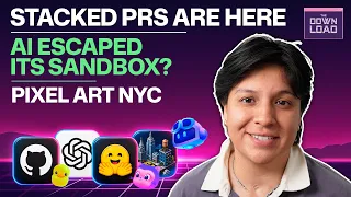 The Download Stacked PRs on GitHub an escaped AI model and pixel art NYC