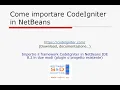 CodeIgniter with NetBeans IDE 8 2