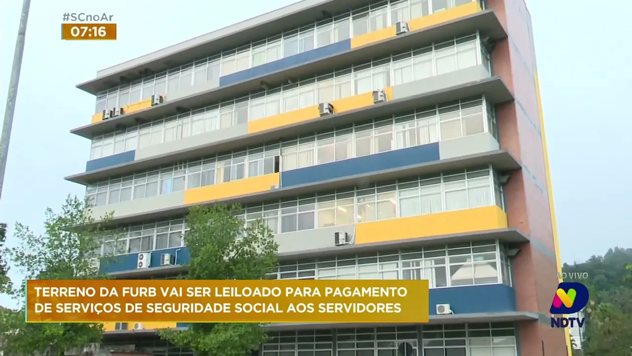 Terreno da Furb será leiloado para pagamento de serviços de seguridade social a servidores