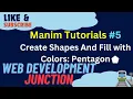 Manim Tutorial Drawing and Animating Pentagone with Python Code Learn Animation Basics