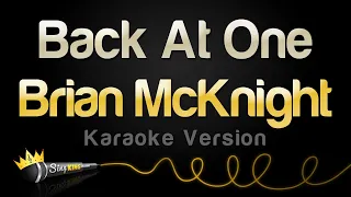 brian mcknight back at one karaoke version 
