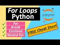 For Loops in Python for Beginners Continue Statement Break Statement Nested For Loops Python