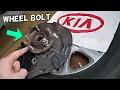HOW TO REPLACE WHEEL BOLT LUG BOLT ON KIA