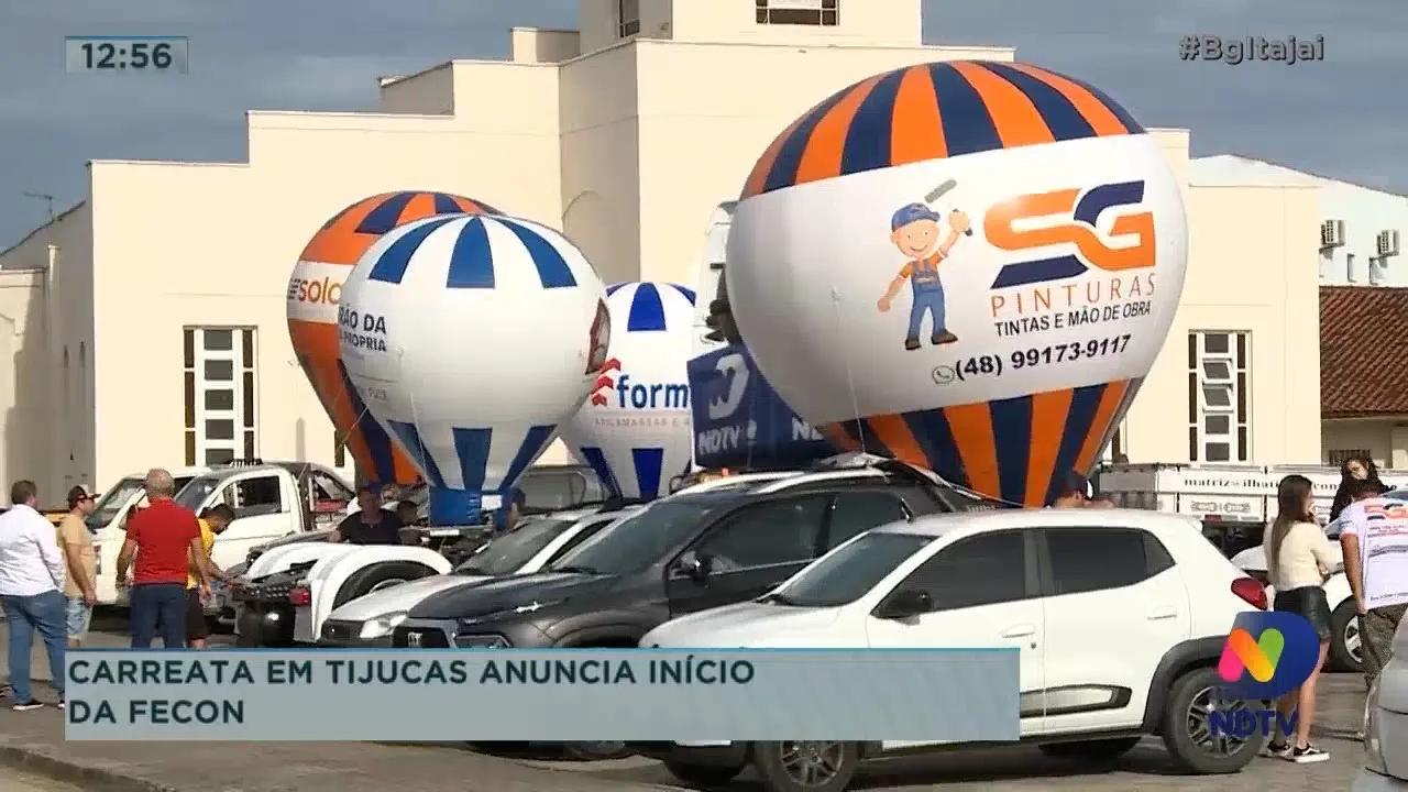 Carreata em Tijucas anuncia início da Fecon