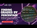 Python Program to Find Grades by Percentage Super Easy Class 11 12