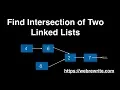Find Intersection of Two Linked Lists