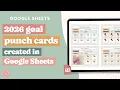 Create 2026 Goal Punch Cards in Google Sheets Google Sheets Tutorial