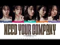 LE SSERAFIM 'Need Your Company' Lyrics (르세라핌 우리 어떻게 더 사귈 수 있을까 가사) [Color Coded Han_Rom_Eng]