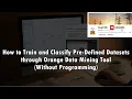 Train Classify Datasets Easily in Orange Data Mining Tool No Coding Needed