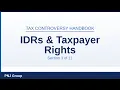 Section 3 Information Document Requests Taxpayer Rights Tax Controversy Handbook Training