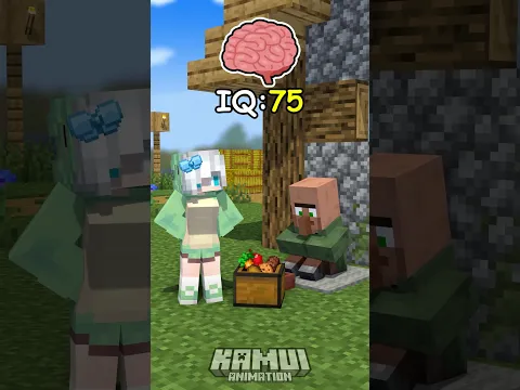 Low IQ Vs High IQ Helping Nitwit Villager | Maizen Minecraft Animation