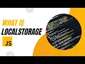 What is Local Storage Arabic Darija