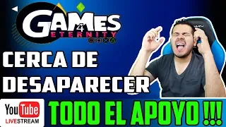 aviso importante y apoyo por posible cierre de games4eternity 