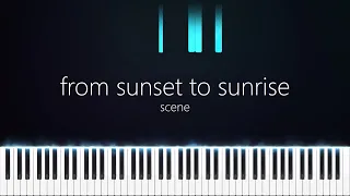 Download from sunset to sunrise | scene | Synthesia | Piano | Sawano Hiroyuki MP3