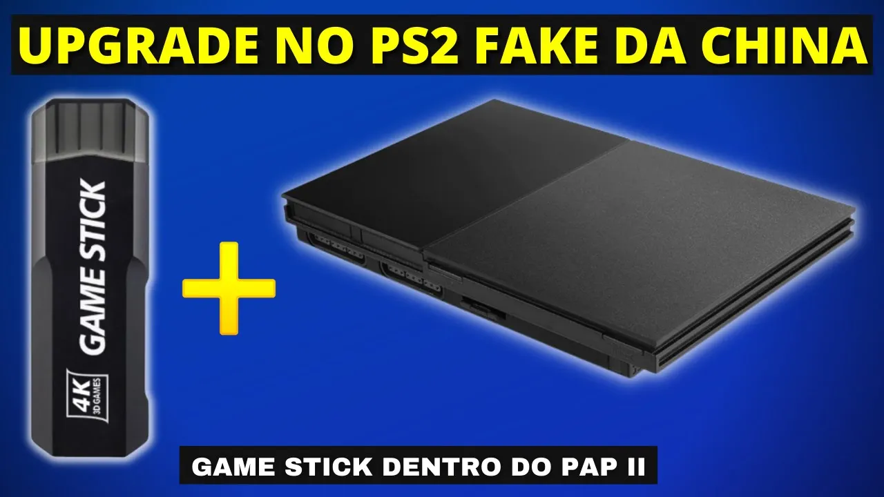 Atualizei o meu PS2 Fake da China com a Placa do Game Stick 4K GD10 e Emuelec