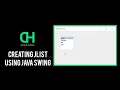 Creating JList using Java Swing
