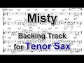 Download Lagu Misty - Backing Track with Sheet Music for Tenor Sax