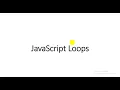 Lecture 16 JavaScript Loops
