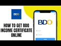 how to get bdo bank statement online