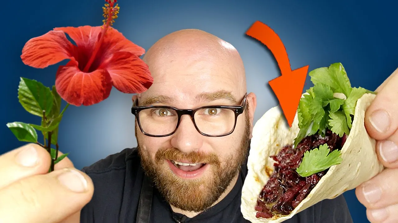 Making Taco MEAT with a FLOWER? (The Hibiscus Taco Recipe)