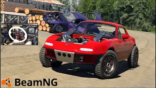 BeamNG Realistic MOD - Offroad Miata VS Offroad Supra