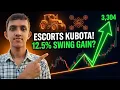 Escorts Kubota Share Latest News Support Bounce Jhunjhunwala Stake Escorts Share Target