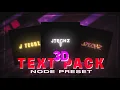 Trending 3D Text Preset for Viral Edits Free Node Preset Full tutorial