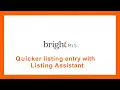 Entering a New Listing with Listing Assistant Bright MLS