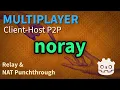 Godot P2P Multiplayer client-host with noray