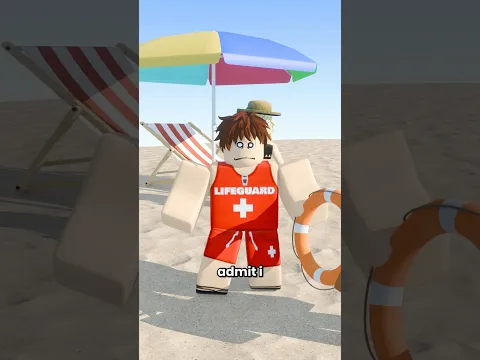 I Faked Being A Lifeguard #roblox #rblx