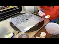 Stenciling with a roller
