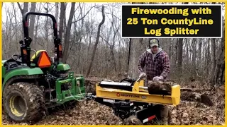 CountyLine 25 Ton Log Splitter in Action from Tractor Supply Company