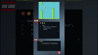 Flappy Bird Game using html css Javascript