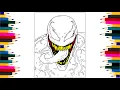 Venom EPIC Coloring Page How to Draw Venom Eddie Brock PRO Coloring