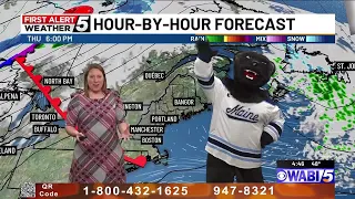 Bananas joins Meteorologist Emilie Hillman for the forecast