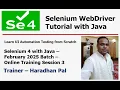 Mastering Selenium 4 with Java Build a Powerful Automation Framework - Feb2025 Batch